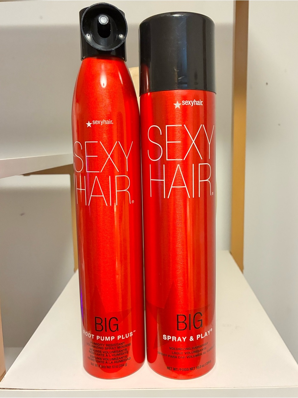 BIG Root Pump & Spray in Red - Volumizing Hair Styling Set